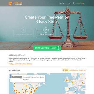 iPetitions - Online petition - Free petitions