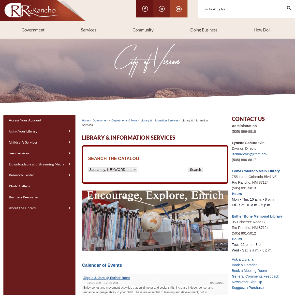 Library & Information Services | The Official Site of Rio Rancho, NM