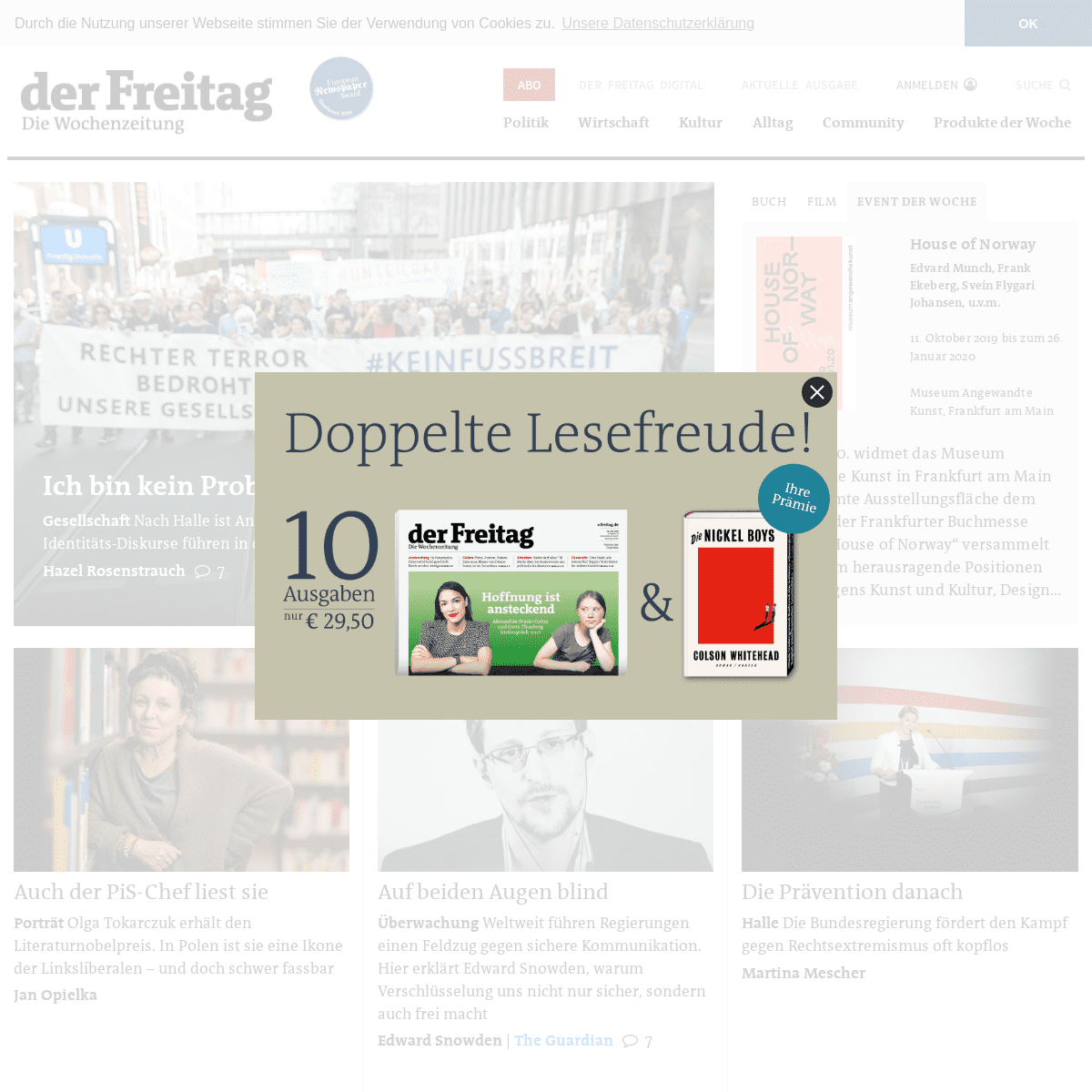 A complete backup of freitag.de