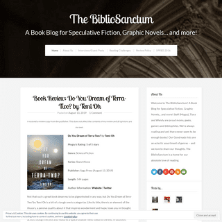 The BiblioSanctum | A Book Blog for Speculative Fiction, Graphic Novels… and more!