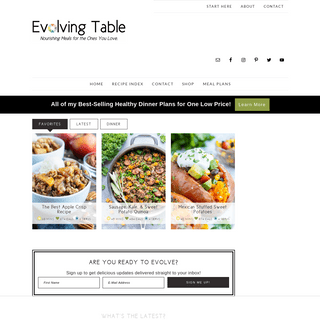 Evolving Table - Healthy, Simple, Family-Friendly Recipes