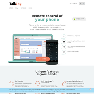 Remote control of your phone talklog.tools