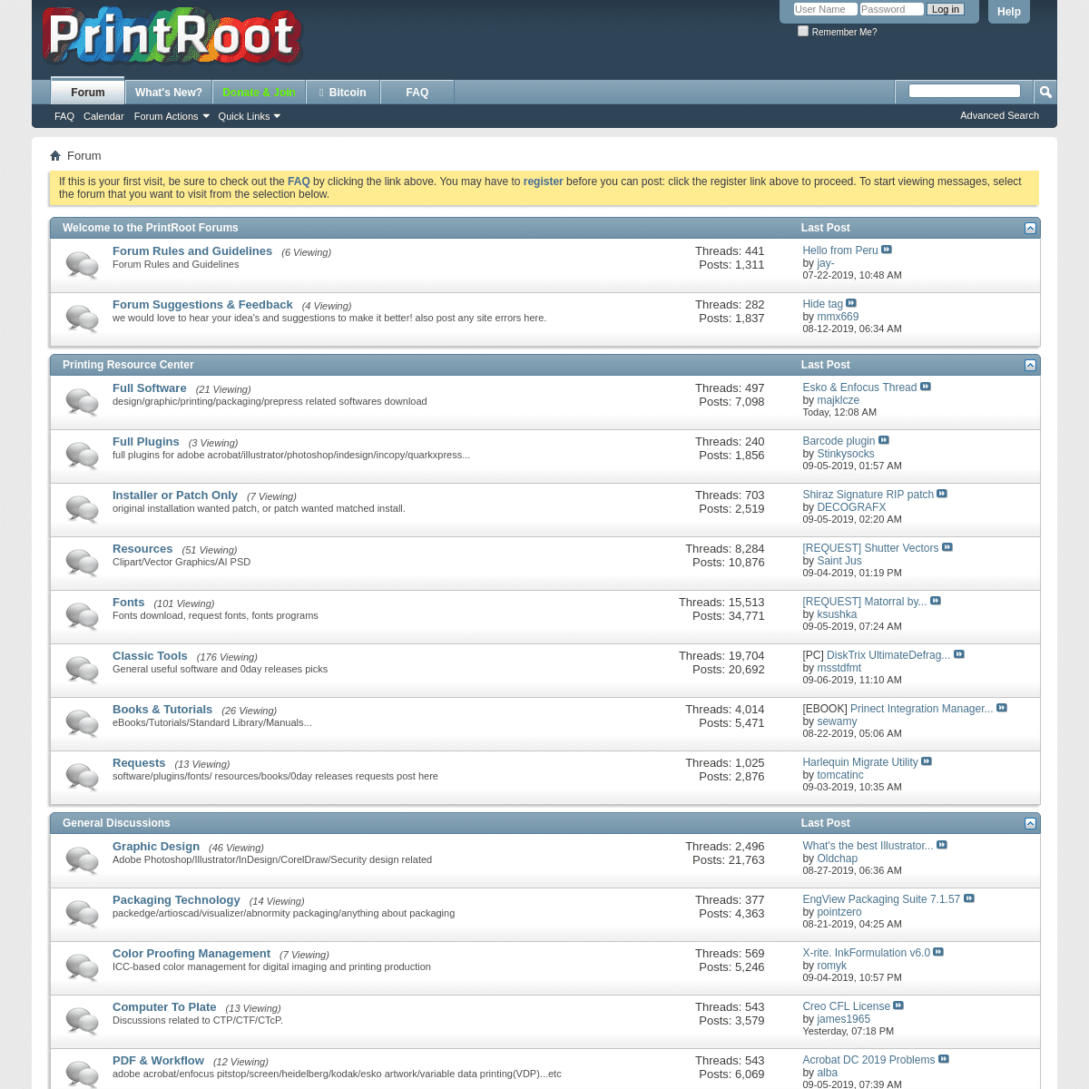 PrintRoot Forums