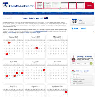 A complete backup of calendar-australia.com