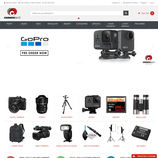 Camera Store - Buy Canon & Nikon Cameras Online - Cameraland.co.za Cape Town