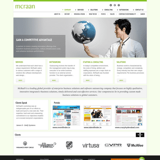 McRaaN - Offshore Outsourcing, Consulting, Software Development and IT Services Company from India.