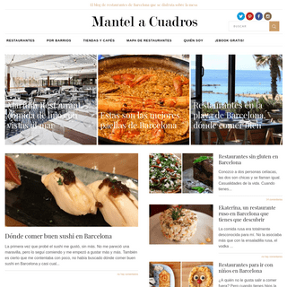 Mantel a Cuadros | El blog de restaurantes de Barcelona -