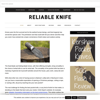 Reliable Knife - The #1 Online Resource for Knife Reviews!