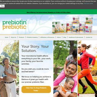Prebiotic Supplements Backed By Science | Prebiotin™ Prebiotic Supplements