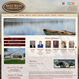 Kroeze-Wolffis Funeral Home, Inc. | Fremont MI funeral home and cremation