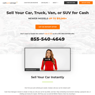 Sell Your Car INSTANTLY - Cash Auto Salvage