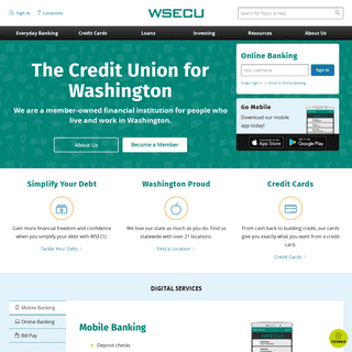The Credit Union for Washington | WSECU