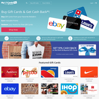 MyGiftCardsPlus: Get cash back on gift cards purchases. Top-rated by customers