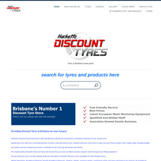 A complete backup of hackettsdiscounttyres.com.au
