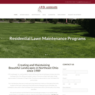 Landscape design, lawn fertilizer in Chagrin Falls, OH | JFD Landscapes