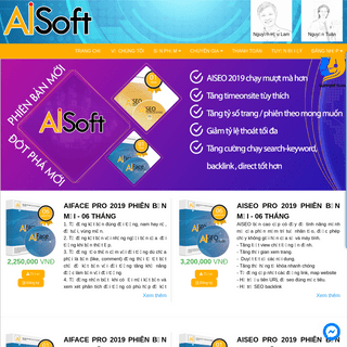 Phần mềm trí tuệ nhân tạo AISoft, AIFace, AISEO