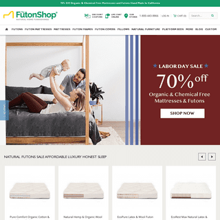Natural Futons Sale | Futons California | Futon Sofa Beds | The Futon Shop