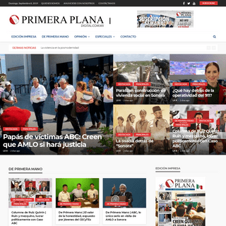 Primera Plana Digital – El Semanario de Sonora