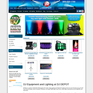 DJ Equipment and DJ Lighting Systems at DJDepot.com