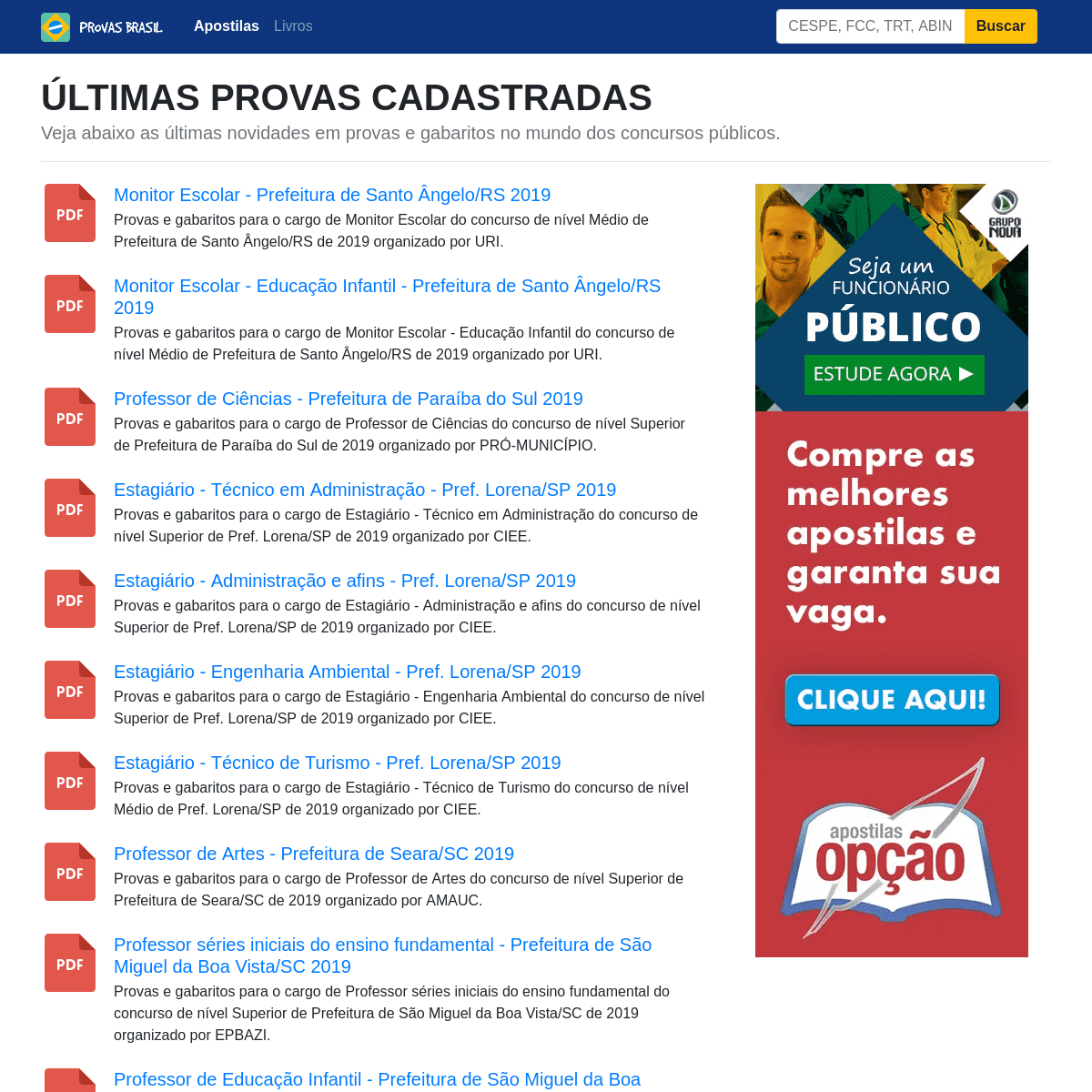 A complete backup of provasbrasil.com.br