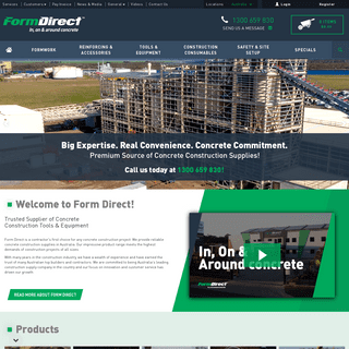 Premium Source of Concrete Construction Supplies | Form Direct