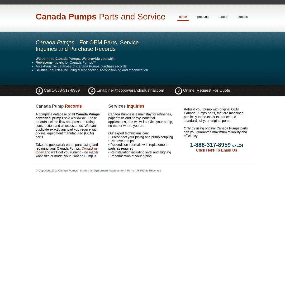 A complete backup of canadapumps.com