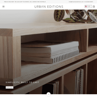 Urban Editions | Minimal Solid Wood Furniture Custom Made In The UK