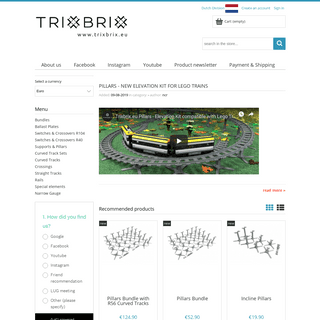 TrixBrix.eu - Lego compatible train tracks