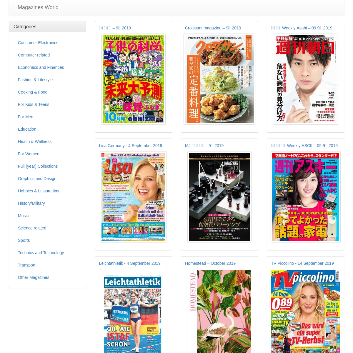 Magazines / Magazines World