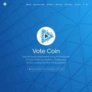 Vote Coin - Anonymous Crypto Democracy