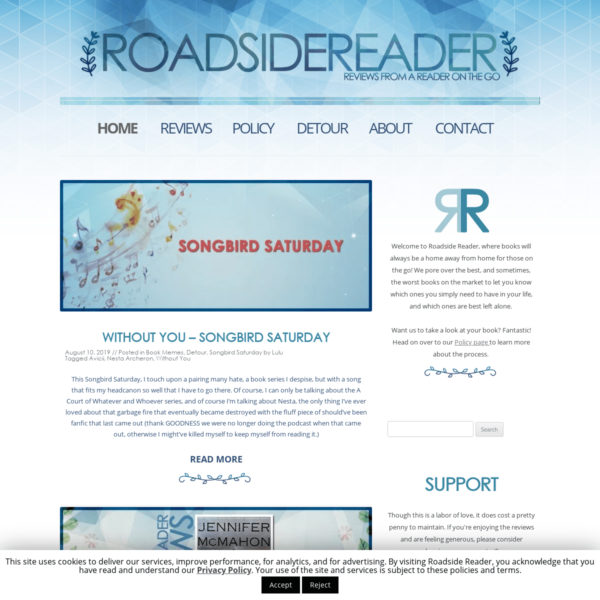 Roadside Reader | book reviews from a reader on the go