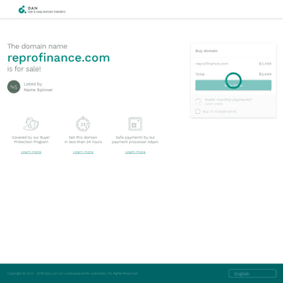 The domain name reprofinance.com is for sale | DAN.COM