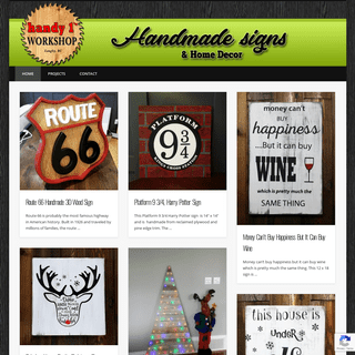 Handy1's Workshop â€“ Handmade signs and home decor