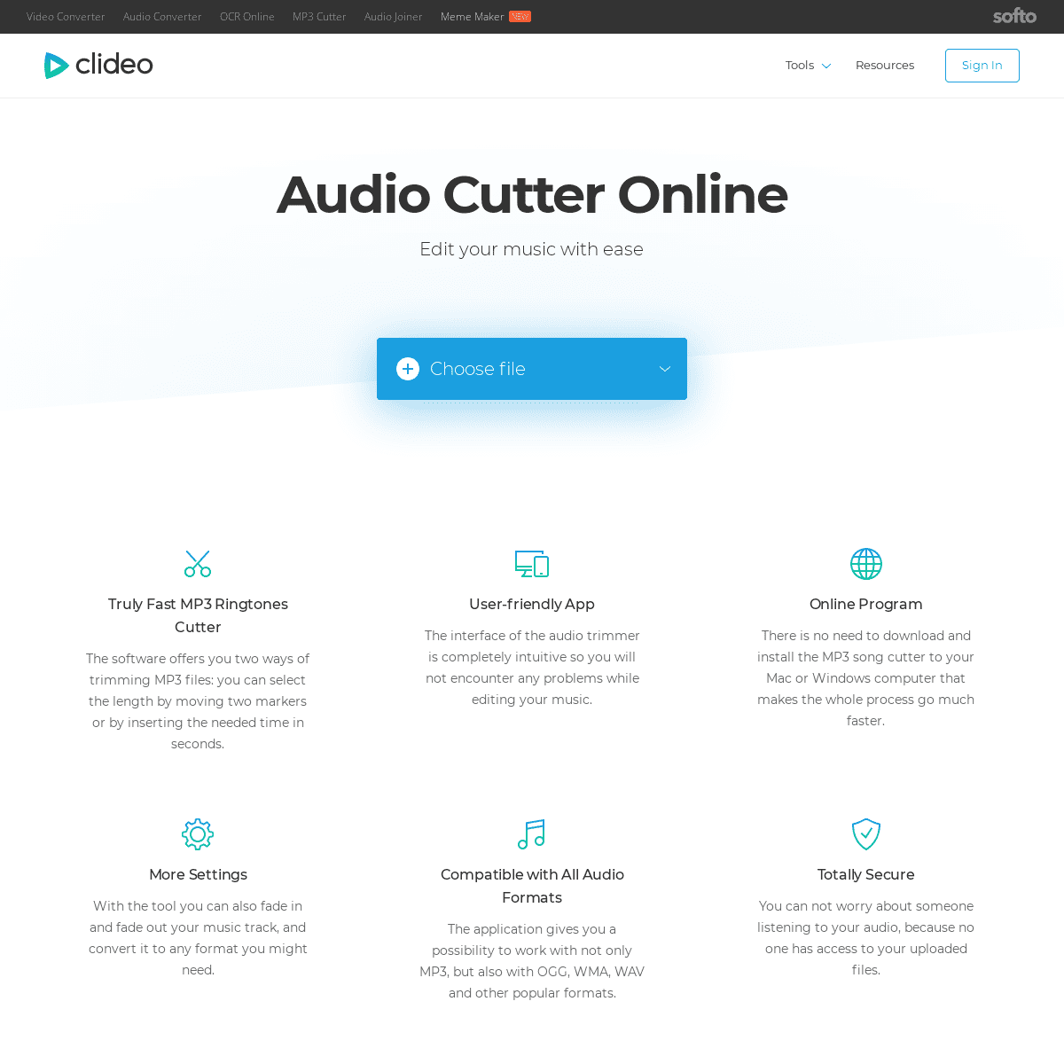 MP3 Cutter Online & Free — Crop MP3 Easily — Clideo