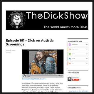 A complete backup of thedickshow.com