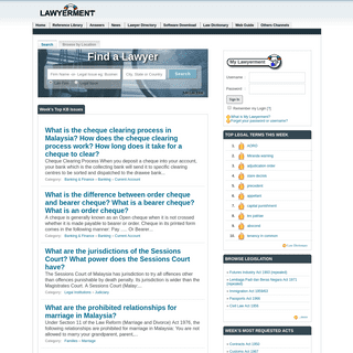 Lawyerment - Malaysia Online Law and Legal Resources
