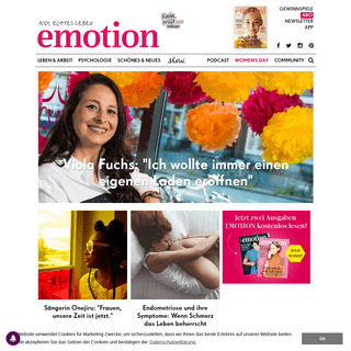 EMOTION Magazin - Inspiration für selbstbestimmte Frauen