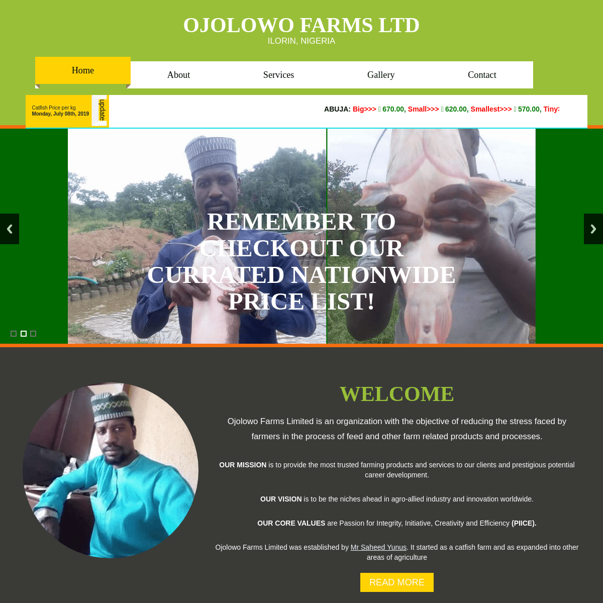 Ojolowo Farms Limited, Ilorin, Kwara State, Nigeria