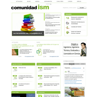 Comunidad ISM | Instituto Superior del Medio Ambiente