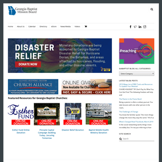 Georgia Baptist Mission Board - Church Ministries, Resources and Events!