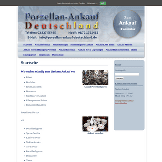 A complete backup of porzellan-ankauf-deutschland.de