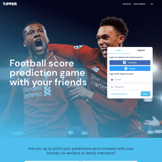 Football score prediction game with your friends | Tipper