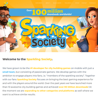 Sparkling Society - Welcome To The Sparkling Society - Various Village Town Sim City Building Games