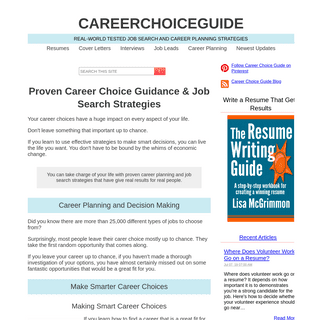Proven Career Choice and Job Search Strategies