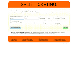 Split Train Tickets (Official Site)