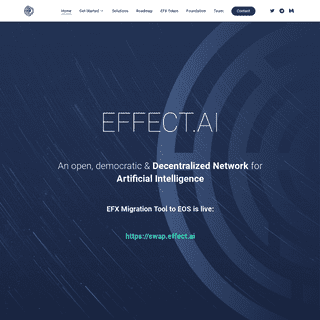 Decentralized Network for Artificial Intelligence | Effect.AI