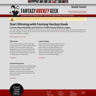Custom Player Rankings and Tools for your Fantasy Hockey Pool - Fantasy Hockey Geek - Custom fantasy hockey player rankings and 