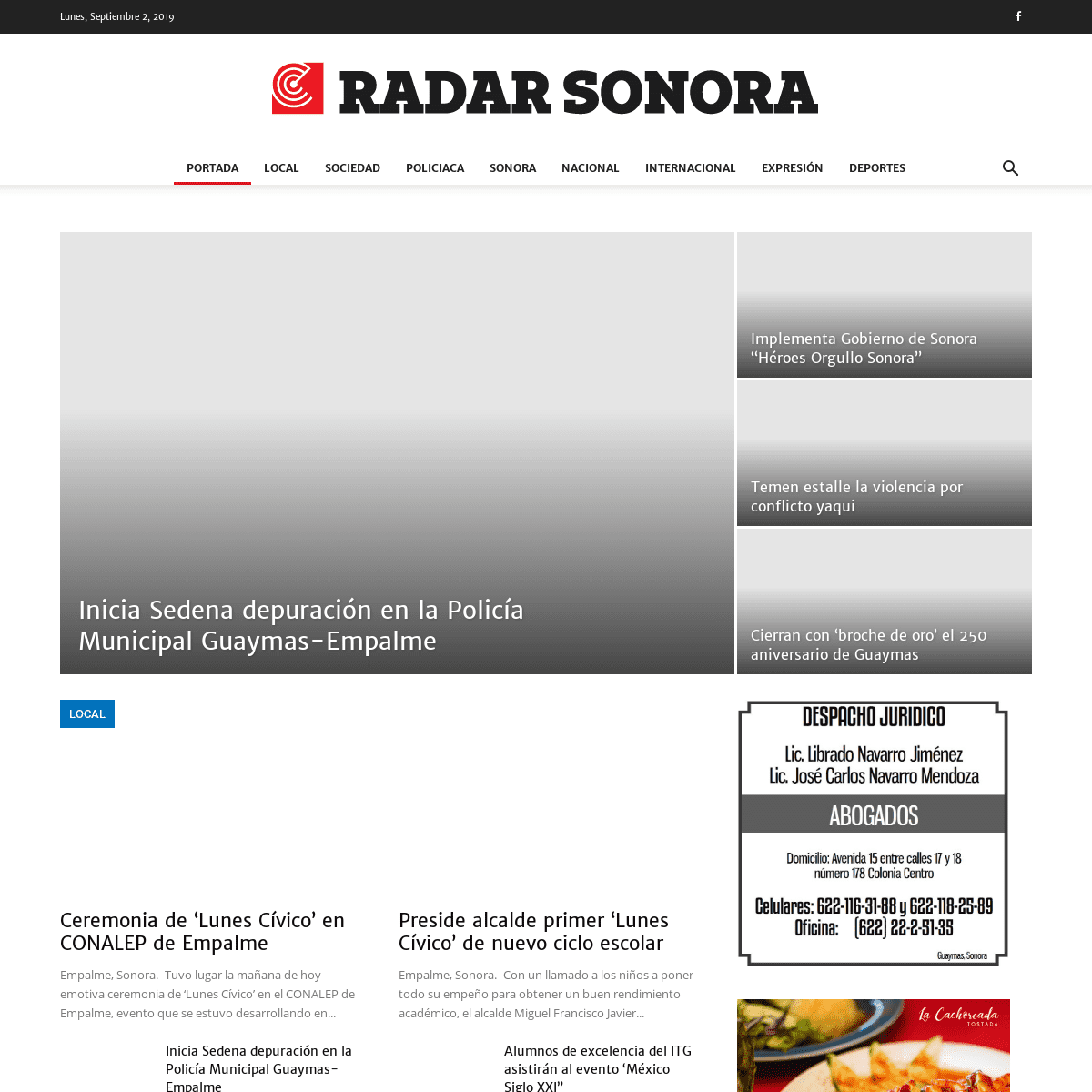 PORTADA - Radar Sonora