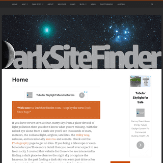Dark Site Finder – Light Pollution Maps