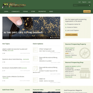 A complete backup of goldprospectors.org